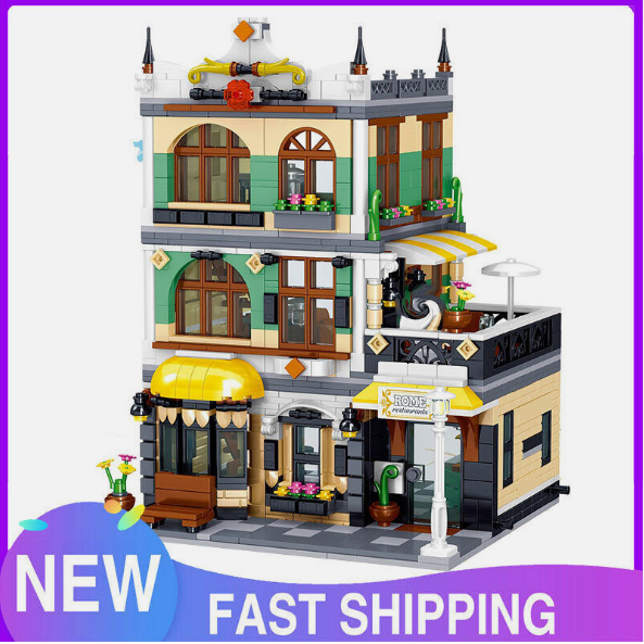 Goirzi Street View Series Restaurant #1 Toys 1186Pcs Building Blocks Set Puzzle