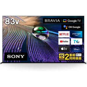 ソニー 83V型 4K 有機EL テレビ ブラビア XRJ-83A90J OLED BRAVIA XR 倍速 Google TV ソニー・ピクチャーズの映画2年間見放題付き 4K/120fps対応 20畳以上推奨 2021年モデル