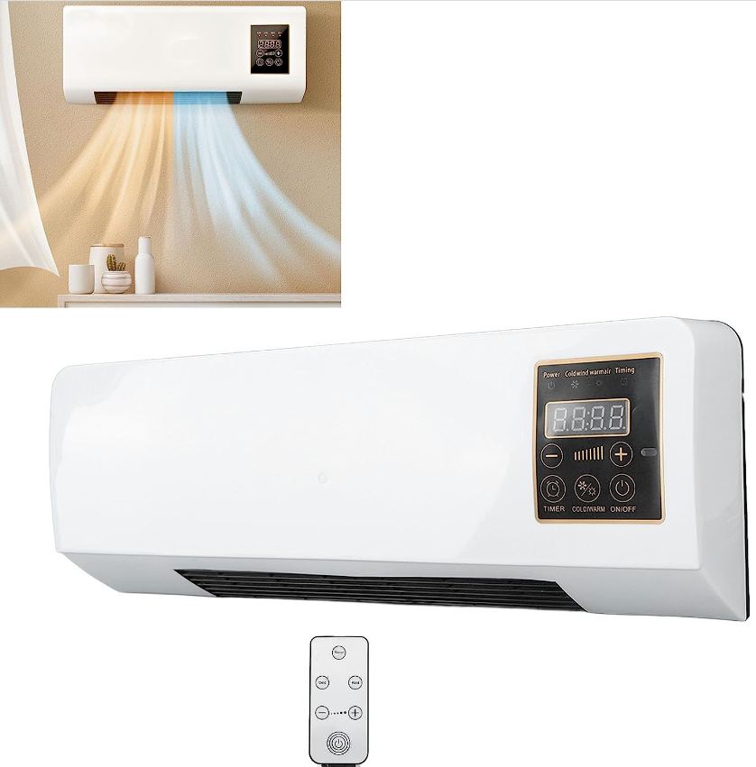 Cryfokt Mini Air Conditioner, Small Air Conditioner Heater with Remote Control